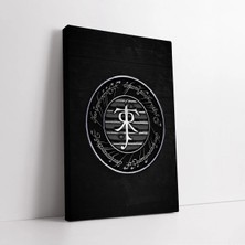 Mushen Studio J.r.r. Tolkien Imza Kanvas Tablo Duvar Dekoru Salon Ofis Yatak Odası