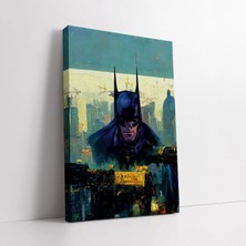 Mushen Studio Batman Gotham Şehri Kanvas Tablo Duvar Dekoru Salon Ofis Yatak Odası
