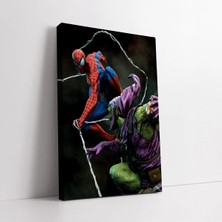 Mushen Studio Green Goblin Vs Spider Man Kanvas Tablo Duvar Dekoru Salon Ofis Yatak Odası