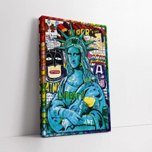 Mushen Studio Modern Graffiti Mona Lisa Kanvas Tablo Duvar Dekoru Salon Ofis Yatak Odası