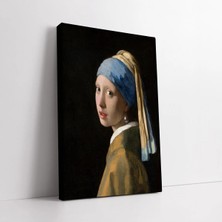 Mushen Studio Ressamlardan Johannes Vermeer Inci Küpeli Kız Sanatsal Kanvas Tablo Duvar Dekoru Salon Ofis Yatak Od