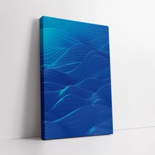 Mushen Studio Modern Soyut Mavi Desenler Kanvas Tablo Duvar Dekoru Salon Ofis Yatak Odası