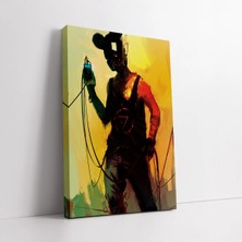 Mushen Studio Renkli Cyberpunk Future Kanvas Tablo Duvar Dekoru Salon Ofis Yatak Odası