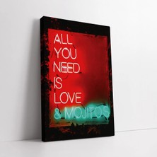 Mushen Studio All You Need Is Love And Mojitos Kanvas Tablo Duvar Dekoru Salon Ofis Yatak Odası