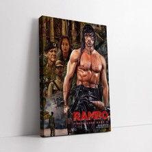 Mushen Studio Rambo Film Afişi Karakteri Kanvas Tablo Duvar Dekoru Salon Ofis Yatak Odası