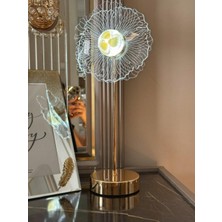 Çiçek Tasarımlı LED Masa Lambası