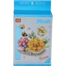 LZ8832 Loz  Kremsi Yeşim Lotus   Block Oyuncak