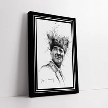 Mushen Studio Sürreal Mustafa Kemal Imzalı Kanvas Tablo Duvar Dekoru Salon Ofis Yatak Odası