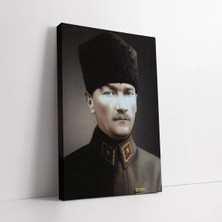 Mushen Studio Atatürk Üniformalı Kanvas Tablo Duvar Dekoru Salon Ofis Yatak Odası