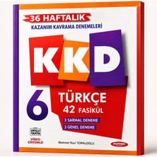Kurmay Kkd 6. Sınıf Türkçe Kazanım Kavrama Denemeleri (3 Sarmal Deneme + 3 Genel Deneme) 36 Haftalık