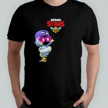 Pixxa Brawl Stars Shade %100 Pamuklu Bisiklet Yaka T-Shirt Model 1
