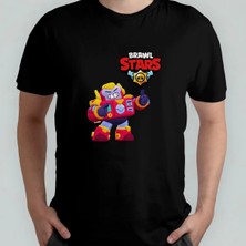 Pixxa Brawl Stars Surge %100 Pamuklu Bisiklet Yaka T-Shirt Model 1