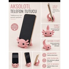 Tredo Aksolotl Telefon Tutucu - Sevimli Masaüstü Telefon Standı