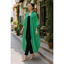 Itayan Ipek Detaylı Oversize Kaftan