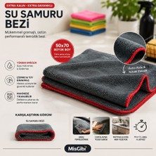 Mis Gibi Su Samuru 50X70 cm Premıum Mikrofiber Kurulama Bezi – Kalın Doku, Yüksek Su Emicilik, Araç & Oto Bakım Bezi