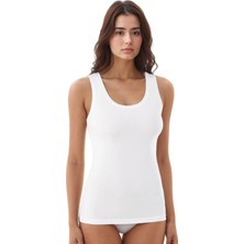 QKK Kadın Modal Pamuklu Likralı Ekstra Biyeli Kalın Askılı 2'li Atlet Q6K6K0T3KA