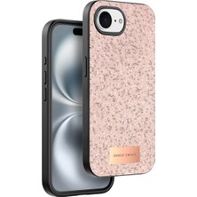 The Gencoo Onegif  Iphone 16E Bright Simli Kapak - Pembe