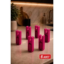 Arvella Studio Klick Premium Ambalaj ve Poşet Kapatma Mandalı (6'lı Set) Paketleme Klipsi, Torba Kapatıcı 4cm Güçlü ve Pratik