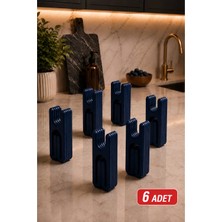 Arvella Studio Klick Premium Ambalaj ve Poşet Kapatma Mandalı (6'lı Set) Paketleme Klipsi, Torba Kapatıcı 4cm Güçlü ve Pratik