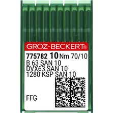 Reçme Kısa Dikiş Iğnesi (SAN10 Bilye Uçlu) / DVX63 (SAN10) 70/10 (Ffg/ses) (775782)