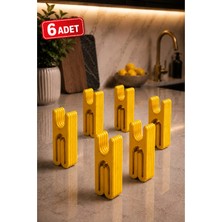 Arvella Studio Klick Premium Ambalaj ve Poşet Kapatma Mandalı (6'lı Set) Paketleme Klipsi, Torba Kapatıcı 4cm Güçlü ve Pratik