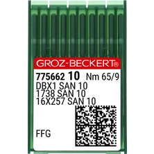 Düz Makine Ince Dip (SAN10 Bilye Uçlu) Dikiş Iğnesi / Dbx1 (SAN10) 65/9 (Ffg/ses) (775662)