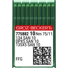 Düz Makine Kalın Dip (SAN10 Bilye Uçlu) Dikiş Iğnesi / Dpx5 (SAN10) 75/11 (Ffg/ses) (775882)