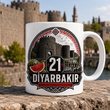 Ajans 313 AJANS313 – Diyarbakır Temalı Özel Tasarım Baskılı Seramik Kupa Bardak