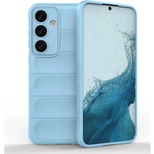 The Gencoo Samsung Galaxy S24 Kılıf Optimum Silikon - Sky Blue