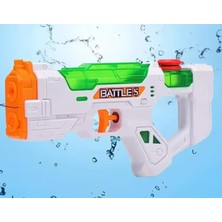 Mega Oyuncak Water Warfare 25 cm Iki Atış Modlu Su Tabancası Yeşil - Beyaz
