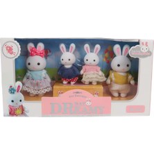 Bay Dreamy Mini Tavşan Dörtlü Aile Figür Seti