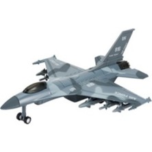 Mega Oyuncak Çek Bırak Die Cast Sesli ve Işıklı Gri Savaş Uçağı 816
