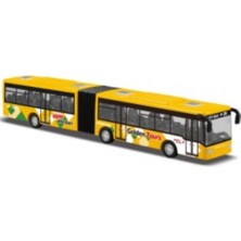 Mega Oyuncak Çek Bırak Metal Turuncu Körüklü Otobüs