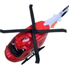Mega Oyuncak Sürtmeli Sesli ve Işıklı Kırmızı Helikopter