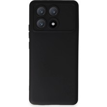 The Gencoo Xiaomi Poco X6 Pro Kılıf Nano Içi Kadife Silikon - Siyah