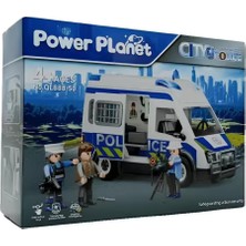 bebekokusu Power Planet City Sesli ve Işıklı Sök Tak Polis Minibüsü
