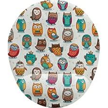 Aesco Bilek Destekli Sevimli Baykuşlar Temalı Mouse Pad