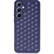 The Gencoo Samsung Galaxy A35 5g Kılıf Petek Silikon Kapak - Lacivert