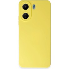 Magicool Xiaomi Redmi 13C Kılıf Nano Içi Kadife Silikon - Sarı