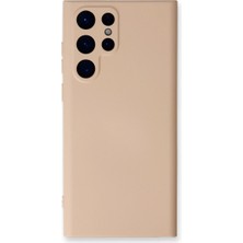 Magicool Samsung Galaxy S24 Ultra Kılıf Nano Içi Kadife Silikon - Pudra