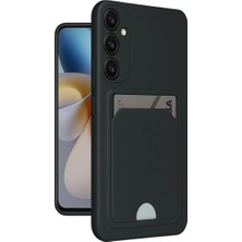 Magicool Samsung Galaxy A55 5g Kılıf Kelvin Kartvizitli Silikon - Siyah