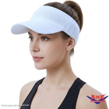 Axe Sportswear Esnek Vizör Şapka Uv Güneş Koruyucu Günlük Plaj Tenis Şapkası
