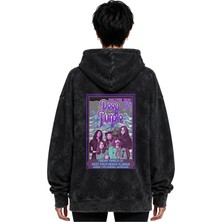 Sevbano Deep Purple Rock Metal Müzik Grubu Baskılı Unisex Oversize Yıkamalı Premium Hoodie Sweatshirt