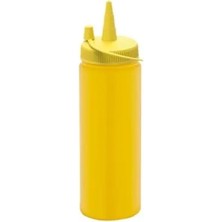 Shopwave Plastik Ketçap, Mayonez, Sos Şişesi 3 Adet 1 Litre Sarı (0177)