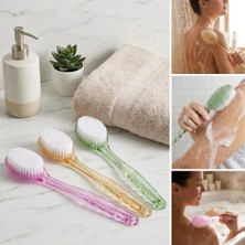 Shopwave Plastik Saplı Vücut Temizleme Fırçası - Çok Amaçlı Sırt ve Vücut Için Banyo ve Duş Kese Aparatı (5047)
