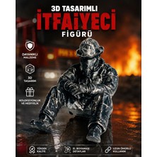 Dinç Spor 3D Tasarımlı Itfaiyeci Figürü – Dekoratif Koleksiyon ve Hediye Figürü