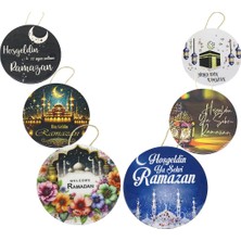 Shopwave Yuvarlak - Epoksi Büyük Kapı Süsü Hoşgeldin Ramazan (5047)