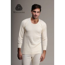 Hace Bazaar Hasyün 1002 %100 Yün Erkek  Uzun Kol Fanila