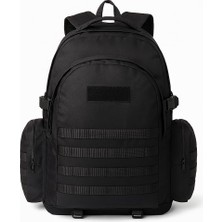 75 Lt Siyah Outdoor Sırt Çantası, Molle Sistemli, Suya Dayanıklı, Çok Gözlü, Outdoor, Kamp, Avcılık,