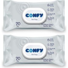 Confy Premium Sensitive Islak Mendil 70 Adet×2 Adet